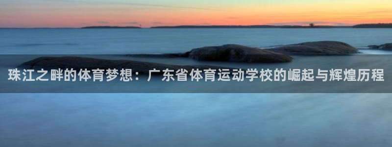 海南米兰体育官网下载发展怎么样:珠江之畔的体育梦想:广东省体